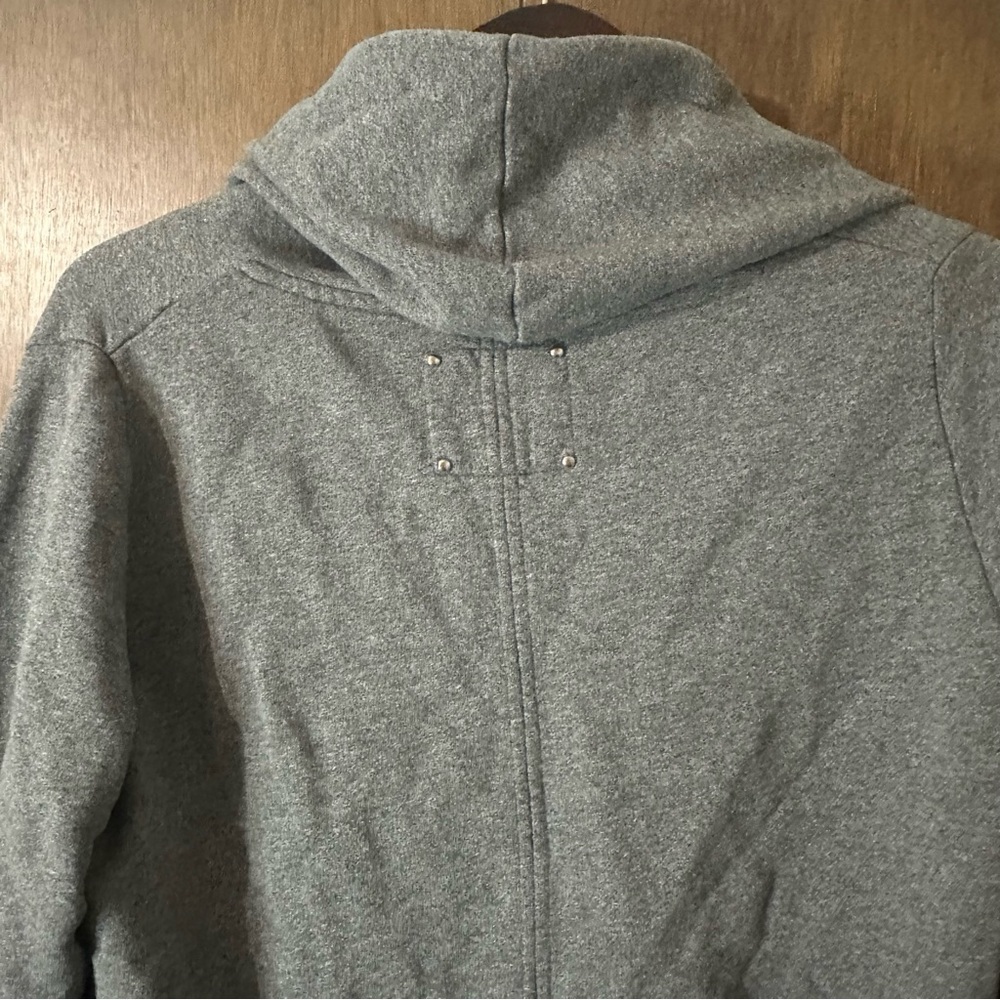 Aritzia Wilfred Free Grey Cocoon Rousseau Sweater Women Speckled Grey Cotton M - Picture 8 of 10